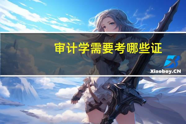 审计学需要考哪些证
