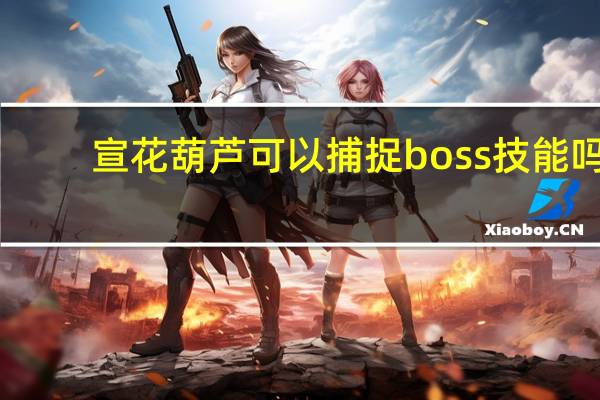 宣花葫芦可以捕捉boss技能吗（宣花红葫芦怎么合成）
