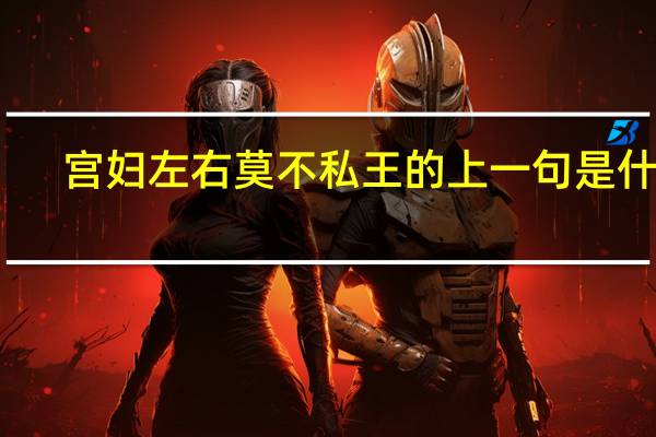 宫妇左右莫不私王的上一句是什么