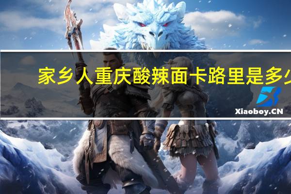 家乡人 重庆酸辣面卡路里是多少