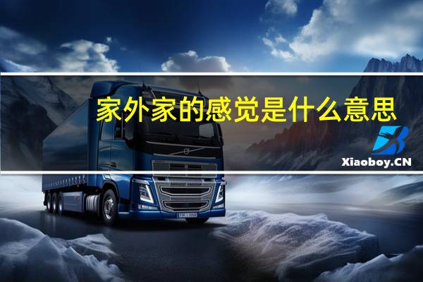 家外家的感觉是什么意思