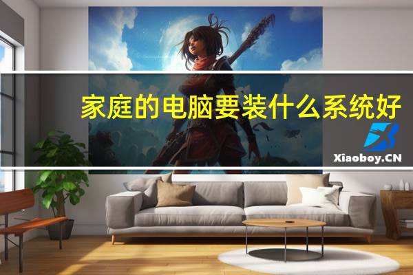 家庭的电脑要装什么系统好