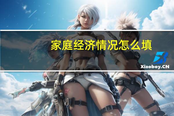 家庭经济情况怎么填（家庭经济情况怎么填）