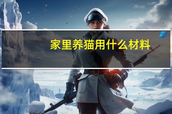 家里养猫用什么材料