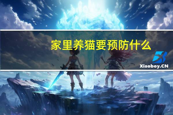 家里养猫要预防什么