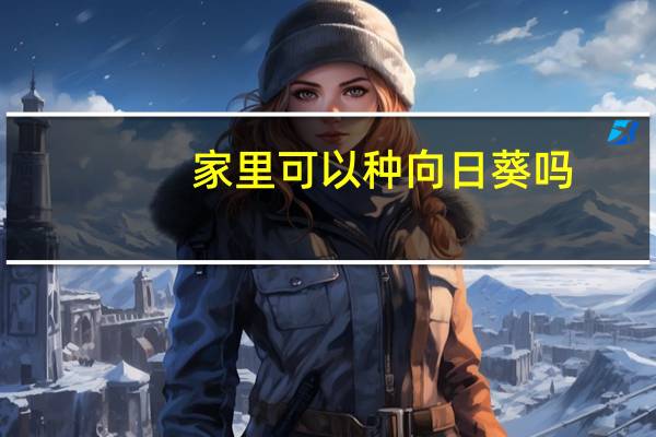 家里可以种向日葵吗