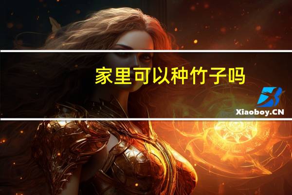 家里可以种竹子吗