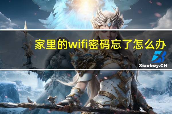家里的wifi密码忘了怎么办（家里的wifi密码忘了怎么办）