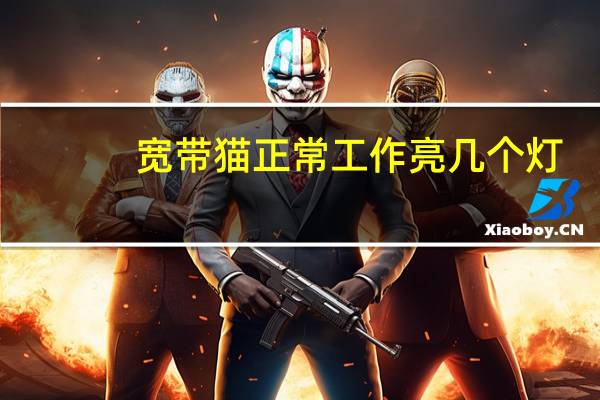 宽带猫正常工作亮几个灯（宽带猫）