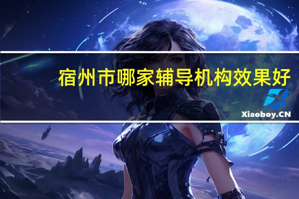 宿州市哪家辅导机构效果好