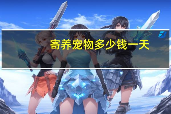 寄养宠物多少钱一天