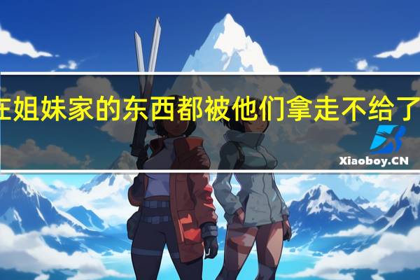 寄放在姐妹家的东西都被他们拿走不给了应该怎么办