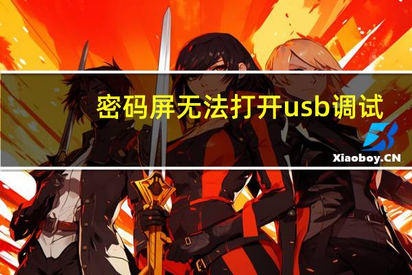 密码屏无法打开usb调试