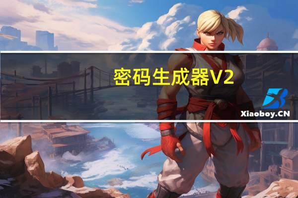 密码生成器 V2.0 绿色免费版（密码生成器 V2.0 绿色免费版功能简介）