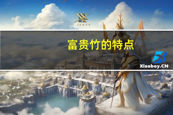 富贵竹的特点