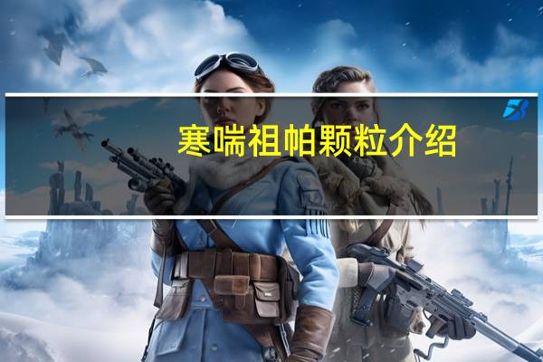 寒喘祖帕颗粒介绍