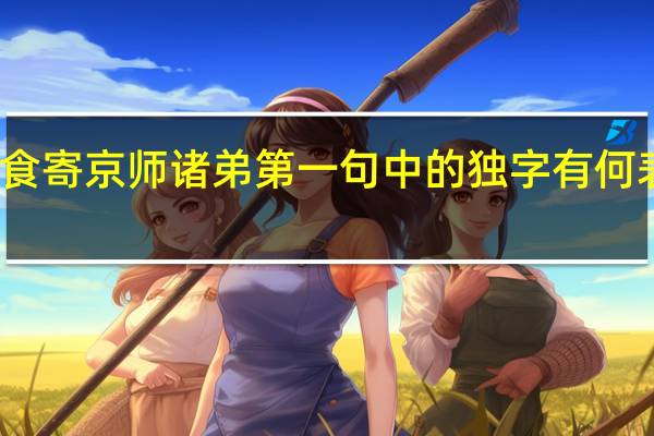 寒食寄京师诸弟第一句中的独字有何表达效果
