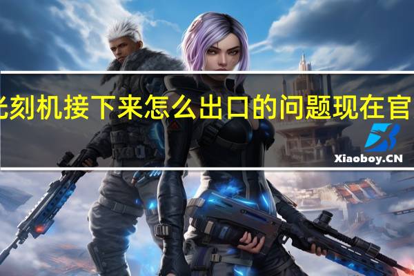 对于ASML光刻机接下来怎么出口的问题现在官方终于给出了答案