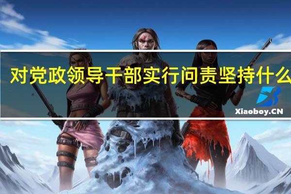 对党政领导干部实行问责坚持什么原则