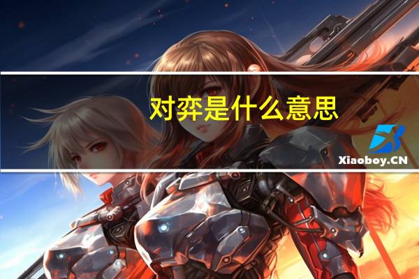 对弈是什么意思