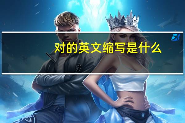 对的英文缩写是什么