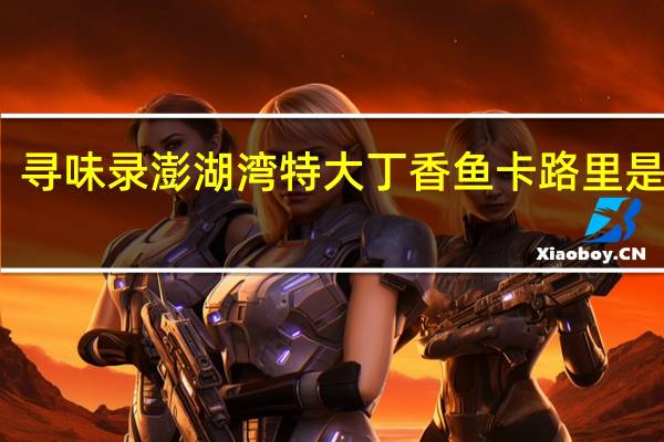 寻味录澎湖湾特大丁香鱼卡路里是多少