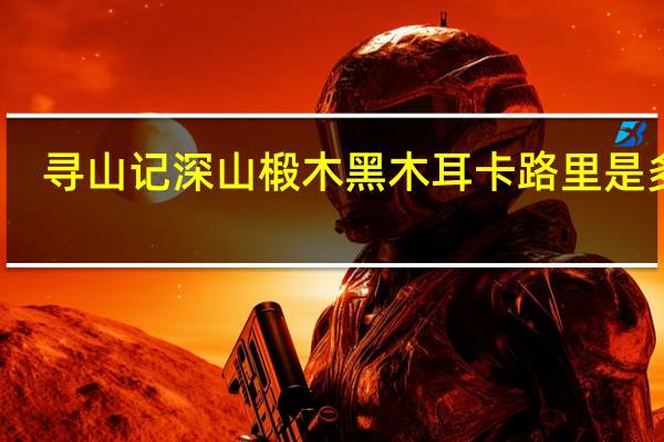寻山记 深山椴木黑木耳卡路里是多少