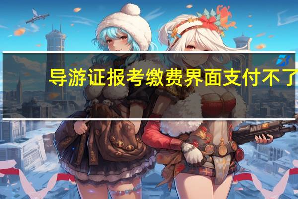 导游证报考缴费界面支付不了