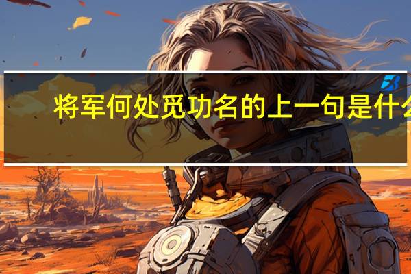 将军何处觅功名的上一句是什么