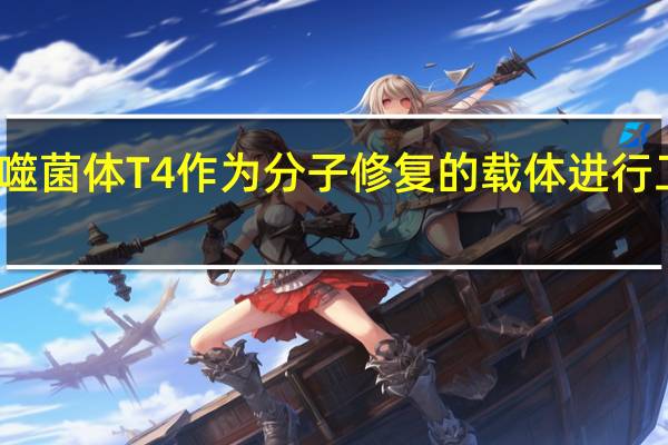 将噬菌体T4作为分子修复的载体进行工程改造