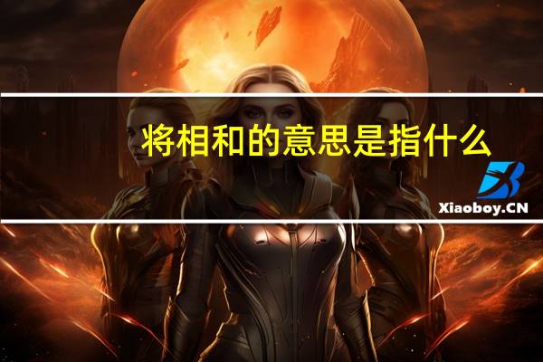 将相和的意思是指什么（将相和的意思）