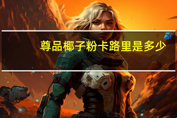 尊品 椰子粉卡路里是多少