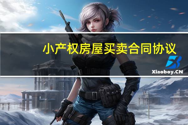 小产权房屋买卖合同协议（小产权房屋买卖合同有效）