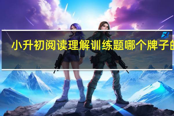 小升初阅读理解训练题哪个牌子的好