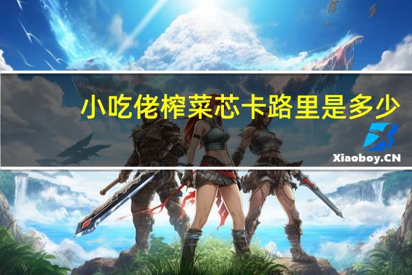 小吃佬 榨菜芯卡路里是多少