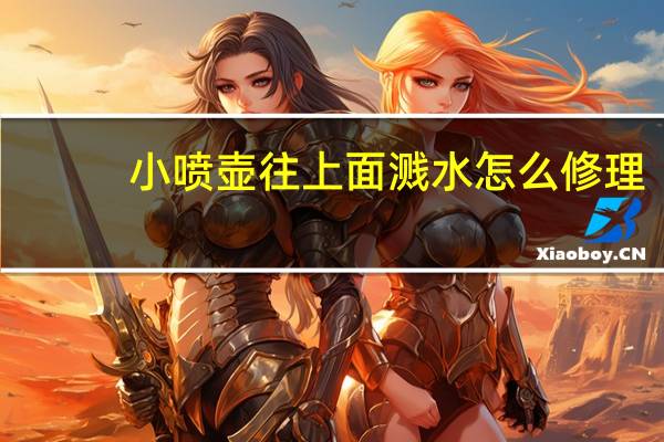 小喷壶往上面溅水怎么修理