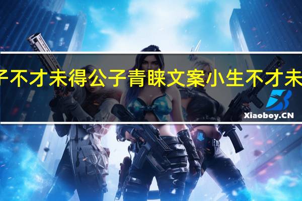 小女子不才未得公子青睐文案 小生不才未得姑娘青睐