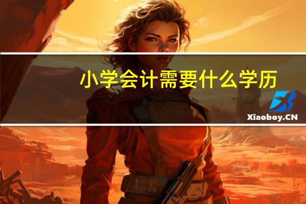 小学会计需要什么学历