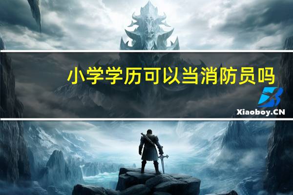 小学学历可以当消防员吗