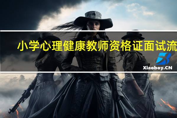 小学心理健康教师资格证面试流程