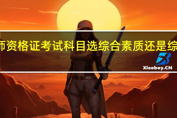 小学教师资格证考试科目选综合素质还是综合素质与能力