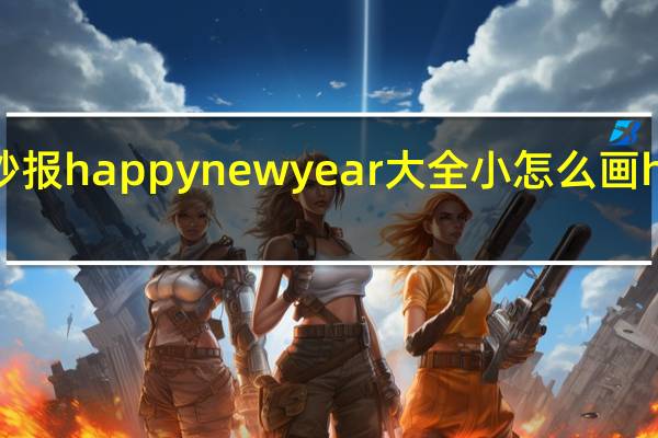小学生英语手抄报happy new year大全小怎么画 happynewyear图片