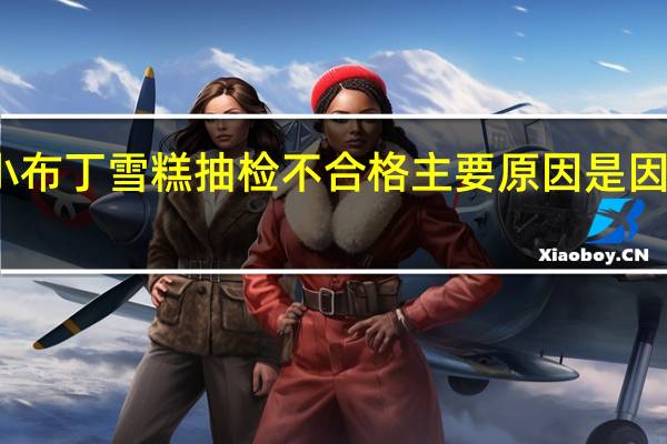 小布丁雪糕抽检不合格 主要原因是因为这样