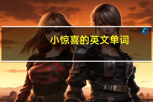 小惊喜的英文单词