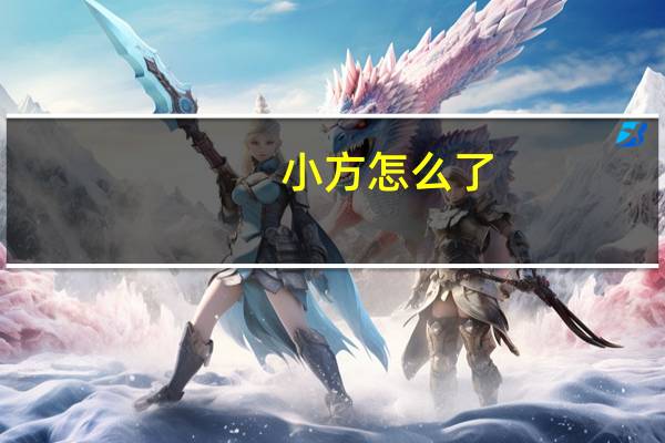 小方怎么了（方小方落马）