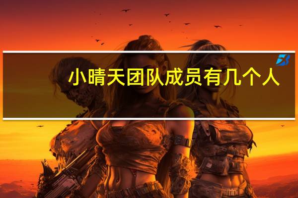 小晴天团队成员有几个人