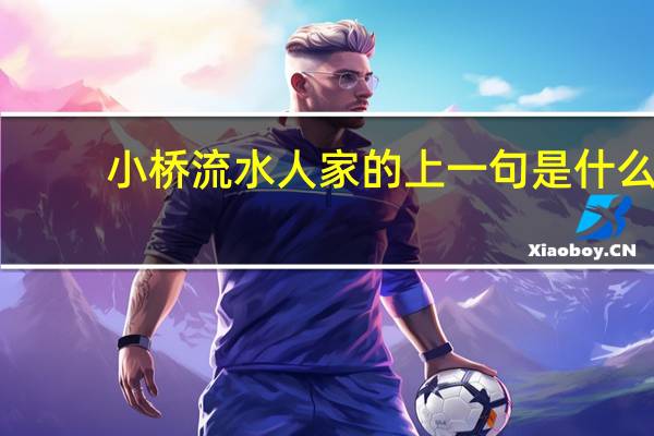 小桥流水人家的上一句是什么