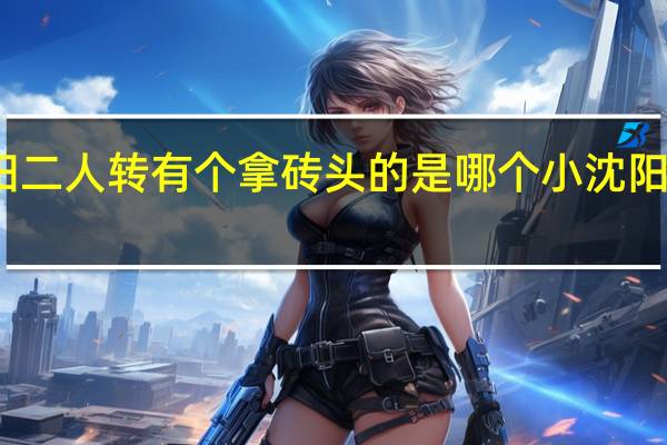 小沈阳二人转有个拿砖头的是哪个 小沈阳二人转搞笑