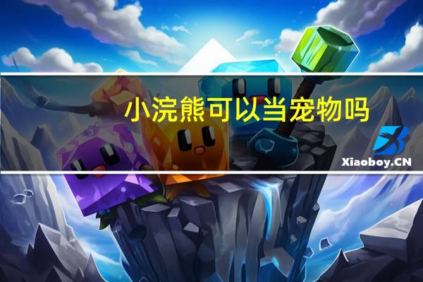 小浣熊可以当宠物吗