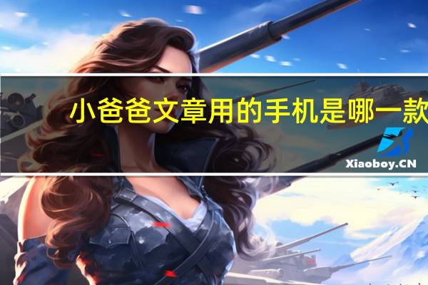 小爸爸文章用的手机是哪一款（小爸爸文章用的手机）